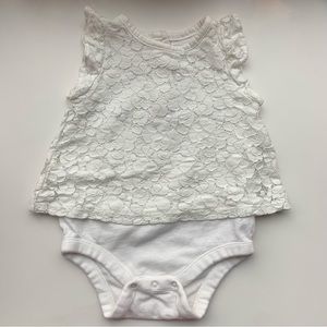 3/$10 GAP Baby girl bodysuit with shirt 3-6m